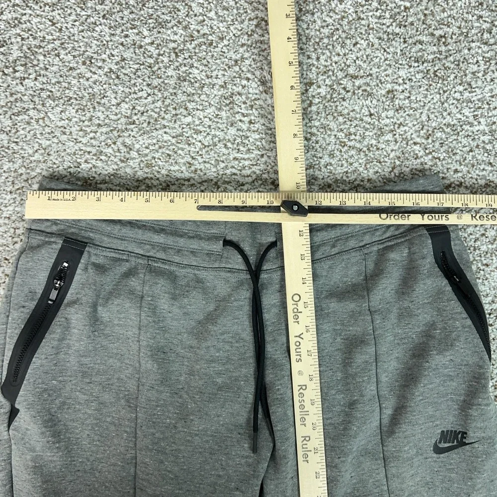 Nike Pants Womens XL Gray Tech Fleece Jogger Zip Pockets Running Gym Sport Logo